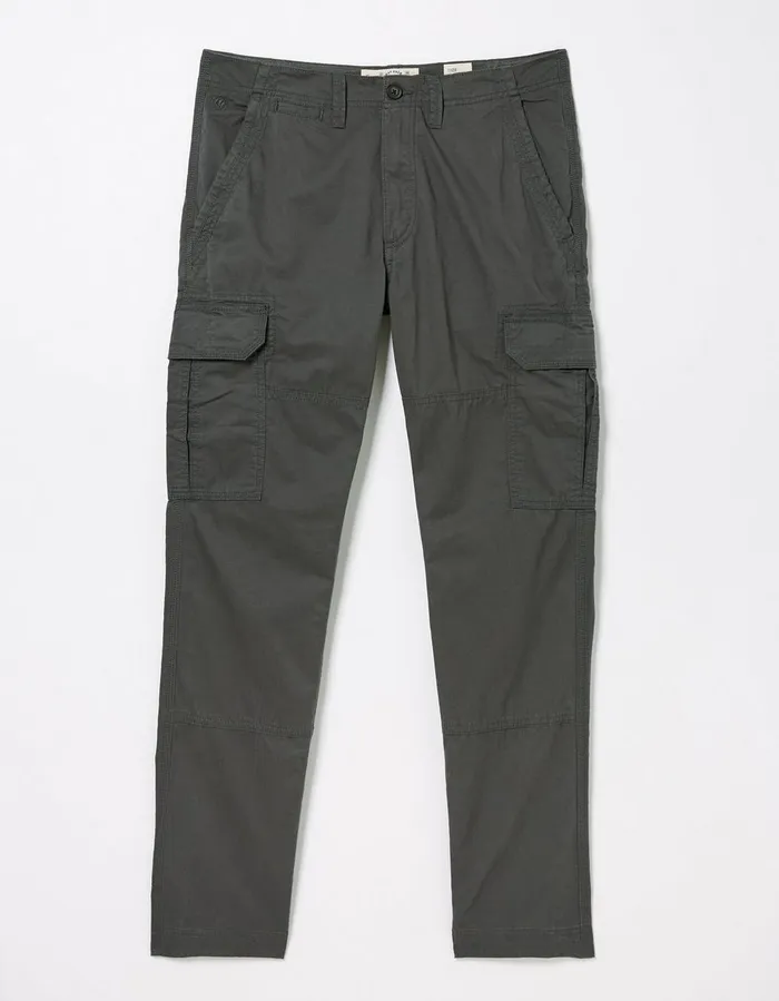Corby Straight Cargo Trousers Dark Grey Men FatFace Trousers and Chinos