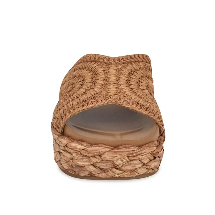 Corel Flatform Sandals Brown Women Nine West Sandals