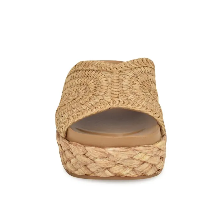 Corel Flatform Sandals Natural Women Nine West Sandals