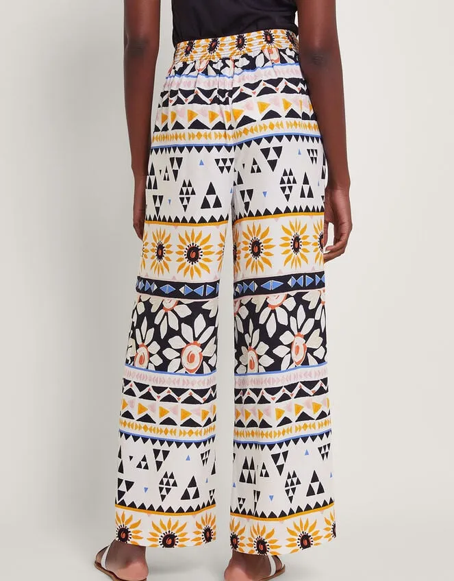 Corey Print Trousers Ivory Women Monsoon Beachwear and Swimwear