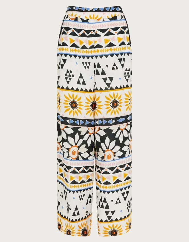 Corey Print Trousers Ivory Women Monsoon Beachwear and Swimwear