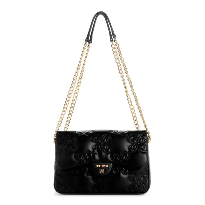 Cosette Flap Convertible Crossbody Black WomenMen Nine West Crossbody