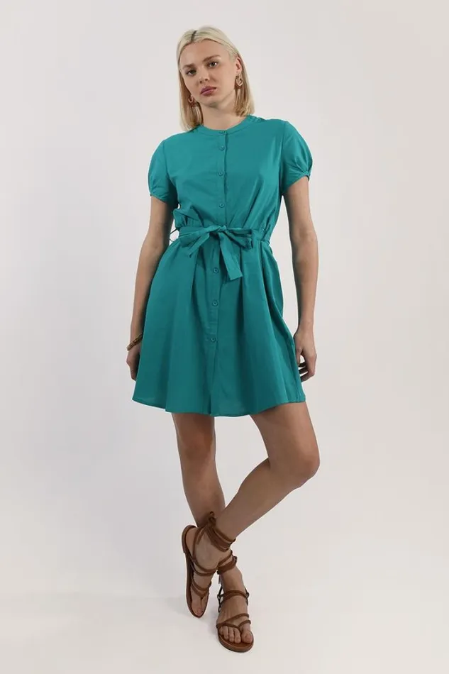 Cotton Dress EMERALD GREEN Women Molly Bracken Dresses