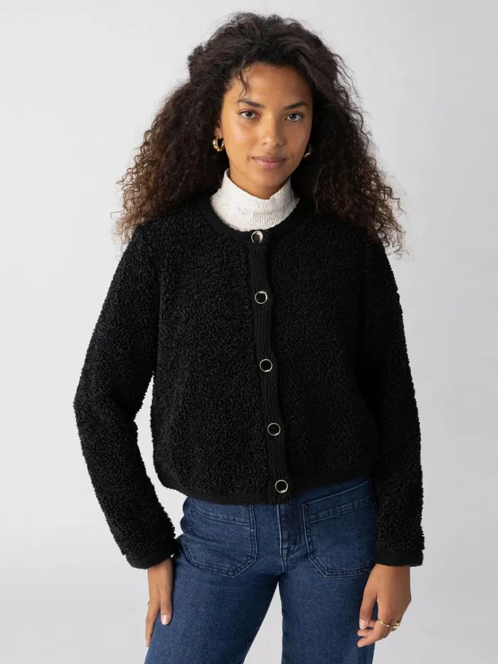 Cozy Cardigan Black Women Sanctuary Clothing Sweaters and Cardis