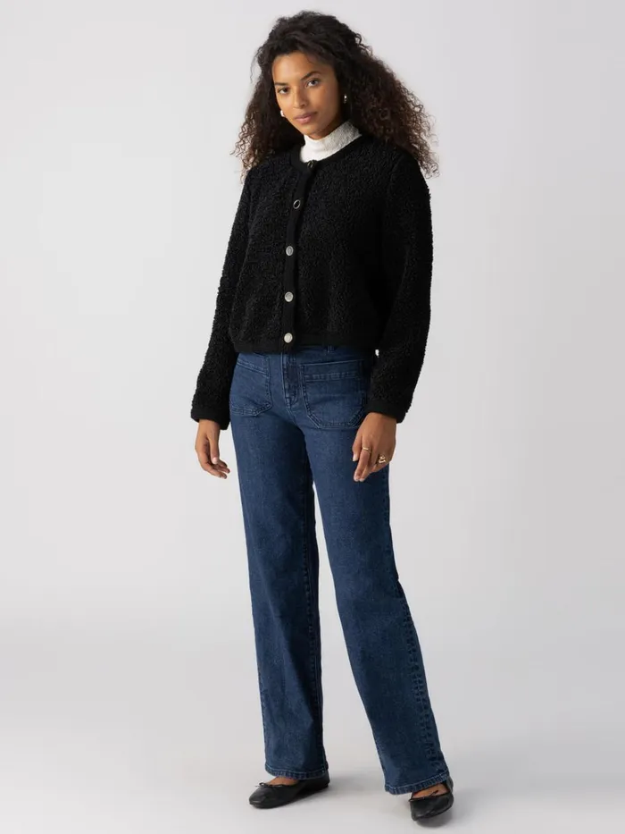 Cozy Cardigan Black Women Sanctuary Clothing Sweaters and Cardis