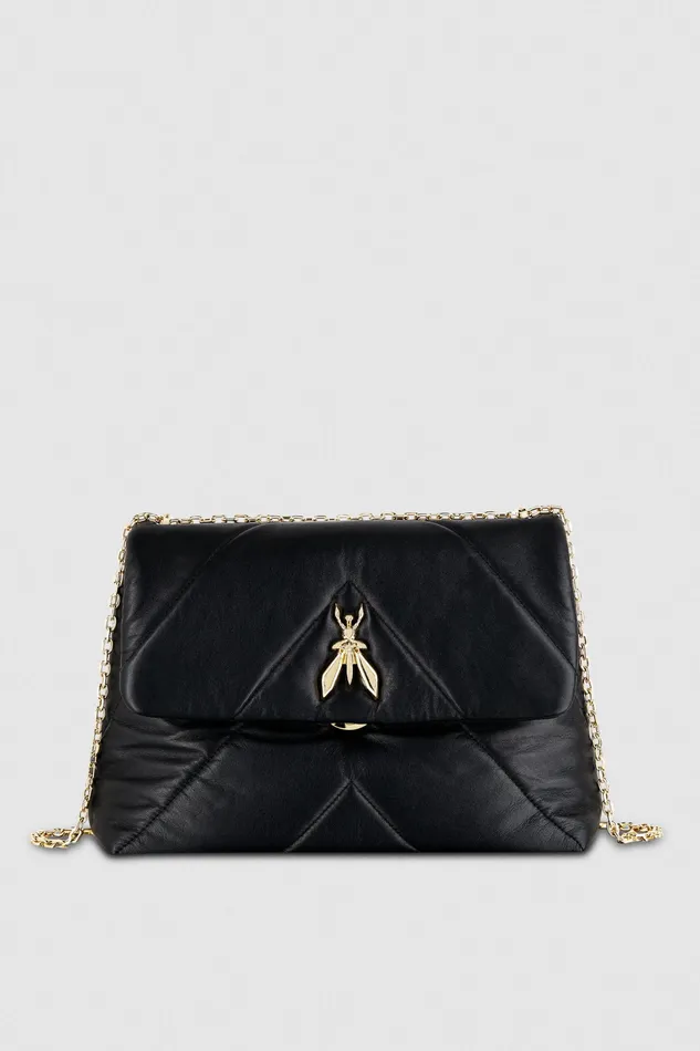 Crossbodys Women Patrizia Pepe Padded Fly Crossbody Bag Nero
