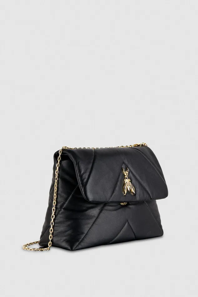 Crossbodys Women Patrizia Pepe Padded Fly Crossbody Bag Nero
