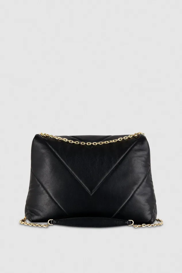 Crossbodys Women Patrizia Pepe Padded Fly Crossbody Bag Nero