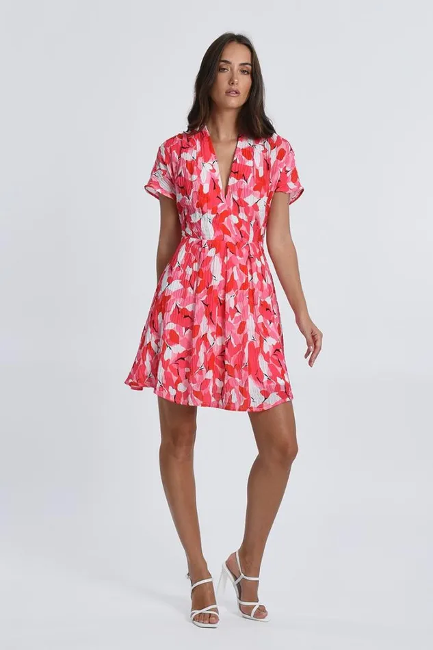 Crossed Bust Dress PINK LOUISE Women Molly Bracken Dresses