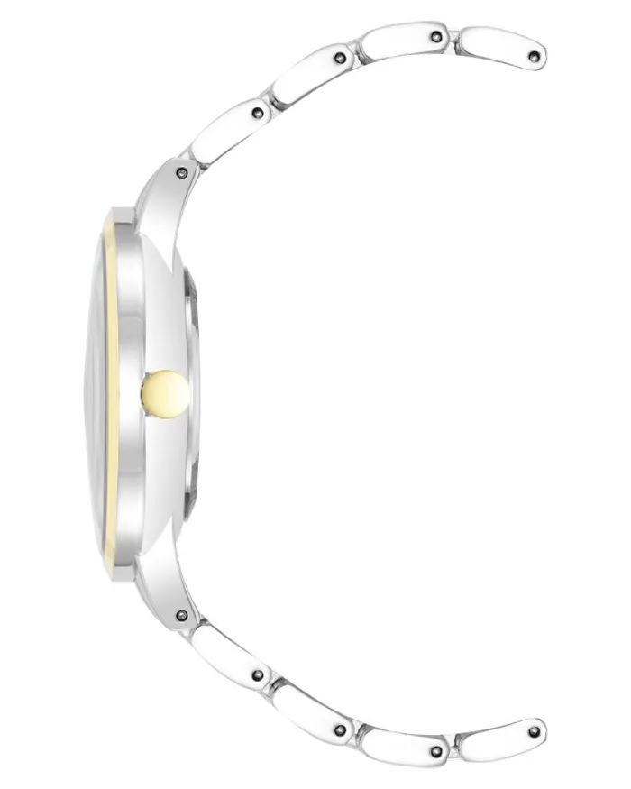 Crystal Accented Bracelet Watch Blacktwotone WomenMen Nine West Watches