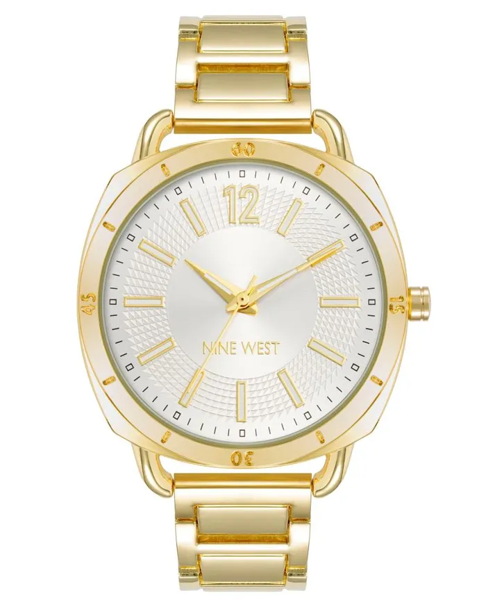 Cushion Case Watch Silvergold WomenMen Nine West Watches