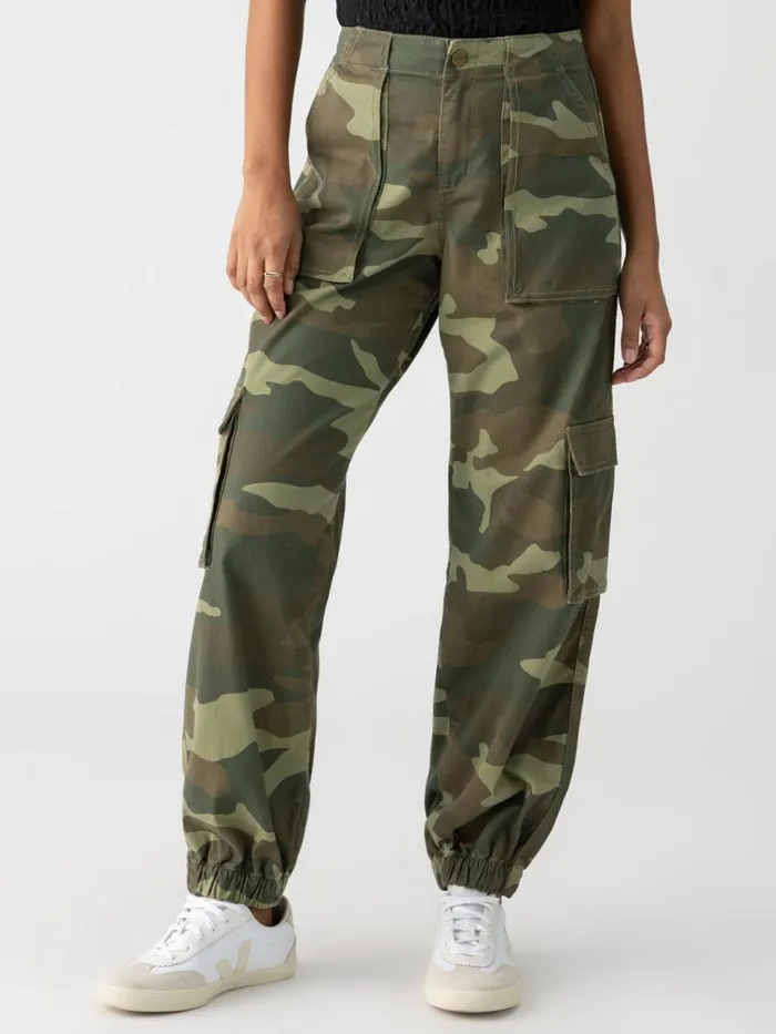 Cyber Cargo Standard Rise Pant Renew Camo Women Sanctuary Clothing Pants