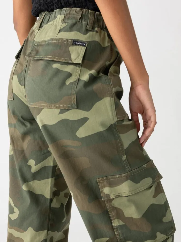 Cyber Cargo Standard Rise Pant Renew Camo Women Sanctuary Clothing Pants