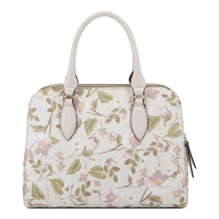 Cyra A List Satchel Floral Logo Milk WomenMen Nine West New Handbags
