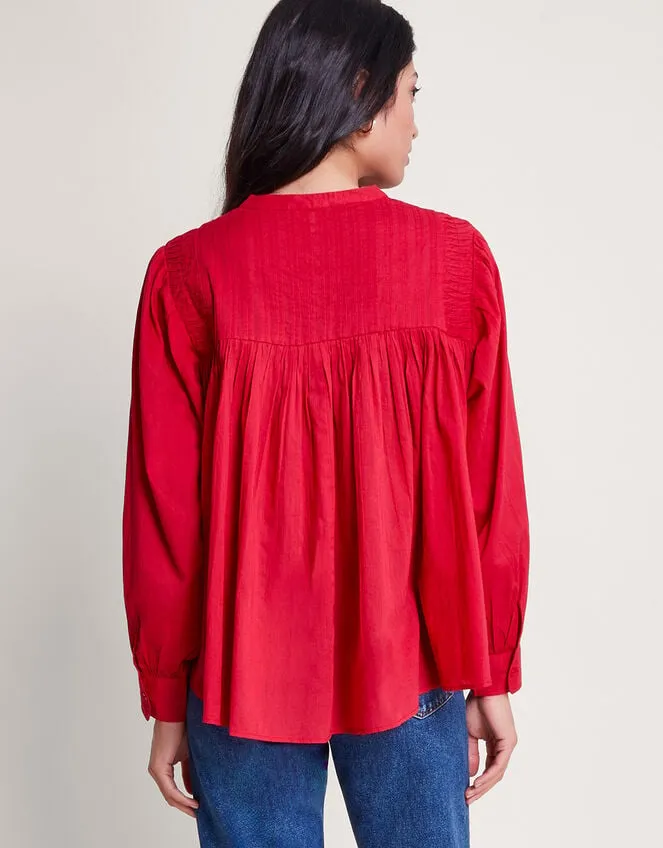 Dahlia Pintuck Shirt Pink Women Monsoon Tops and Blouses