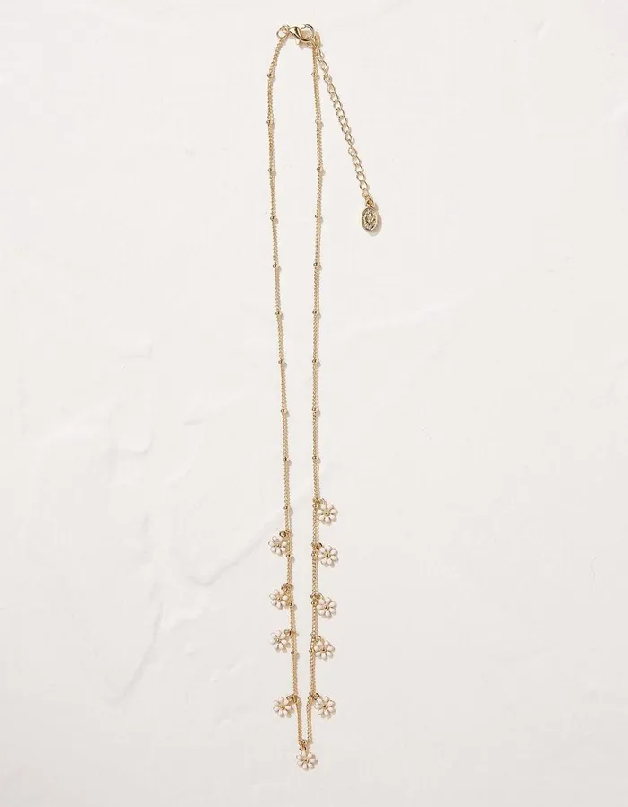 Daisy Chain Necklace Gold Women FatFace Jewellery