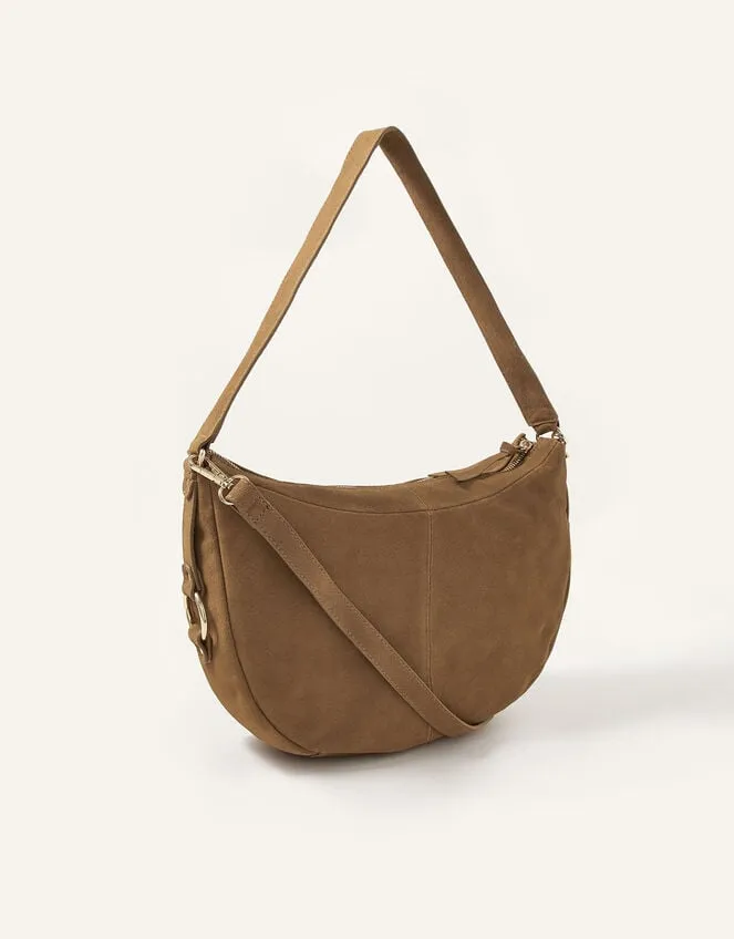 Dana Zip Suede Shoulder Bag Women Monsoon Bags and Purses