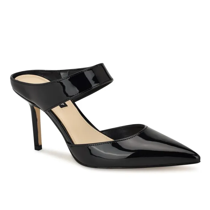 Darian SlipOn Dress Pumps Black Patent Women Nine West Heels