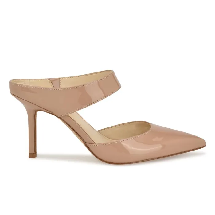Darian SlipOn Dress Pumps Natural Patent Women Nine West Heels