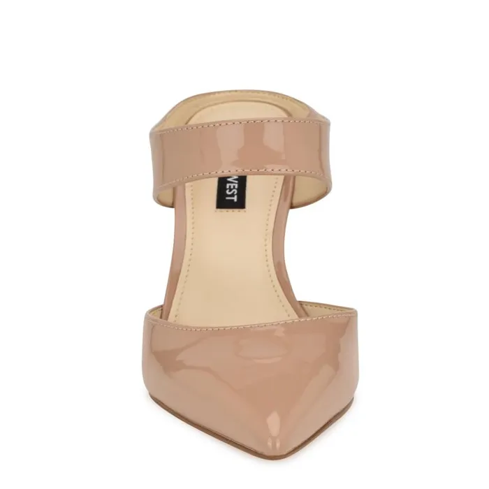 Darian SlipOn Dress Pumps Natural Patent Women Nine West Heels