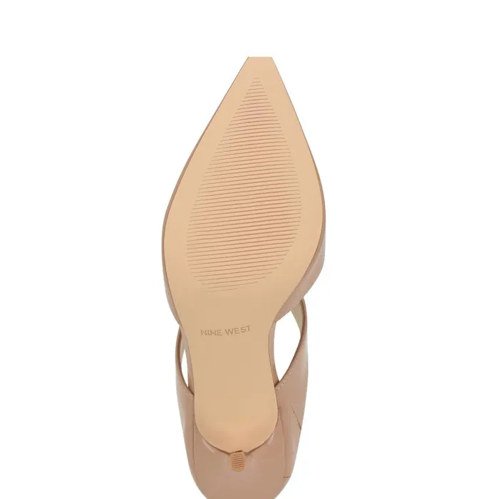 Darian SlipOn Dress Pumps Natural Patent Women Nine West Heels