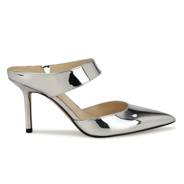 Darian SlipOn Dress Pumps Silver Women Nine West Heels