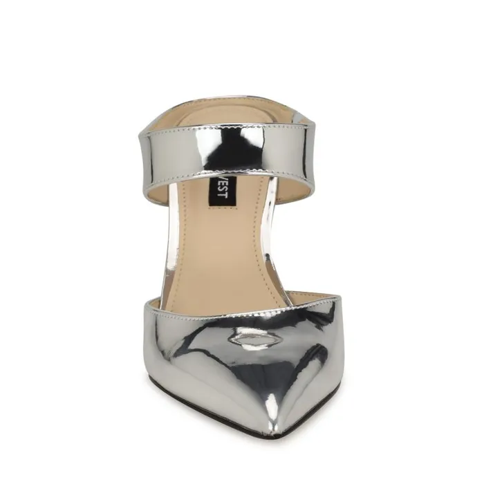 Darian SlipOn Dress Pumps Silver Women Nine West Heels
