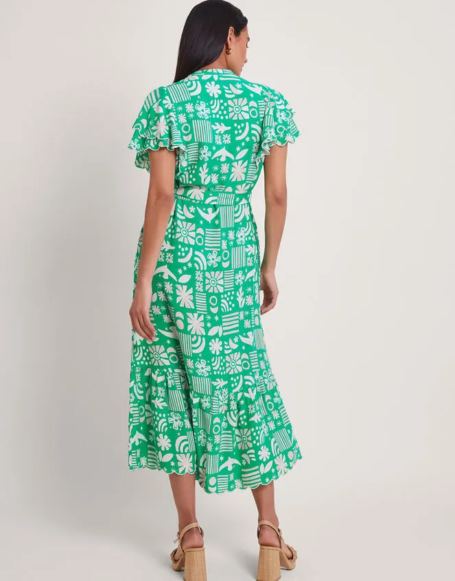 Dario Print Dress Green Women Monsoon Dresses