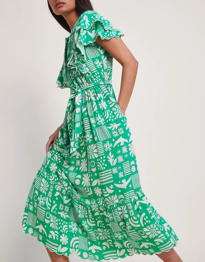 Dario Print Dress Green Women Monsoon Dresses