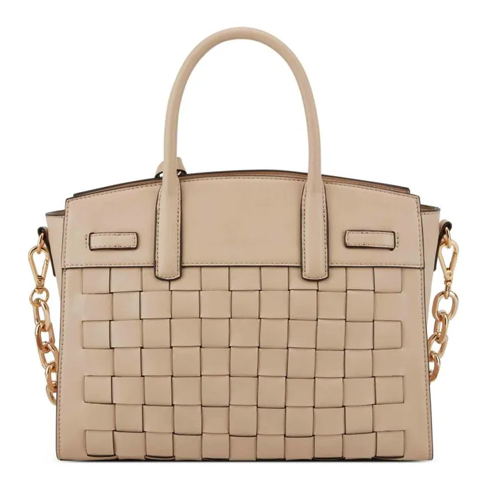 Dax Jet Set Satchel Beige WomenMen Nine West Satchels and Shoulder Bags
