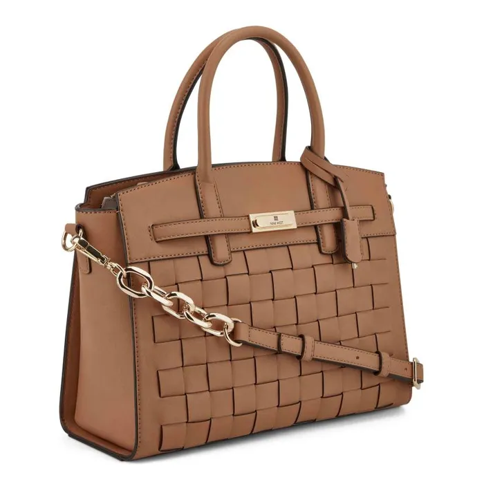 Dax Jet Set Satchel Dark Camel WomenMen Nine West Satchels and Shoulder Bags Dax Jet Set Satchel Dark Camel WomenMen Nine West Satchels and Shoulder Bags
