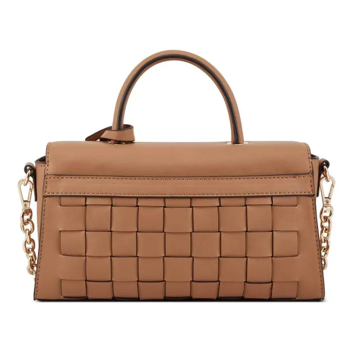 Dax Mini Jet Set Satchel Crossbody Dark Camel WomenMen Nine West Crossbody