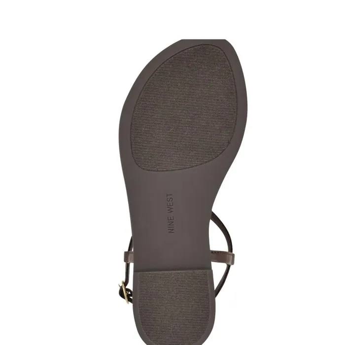 Dayna Casual Flat Sandals Brown Women Nine West Sandals