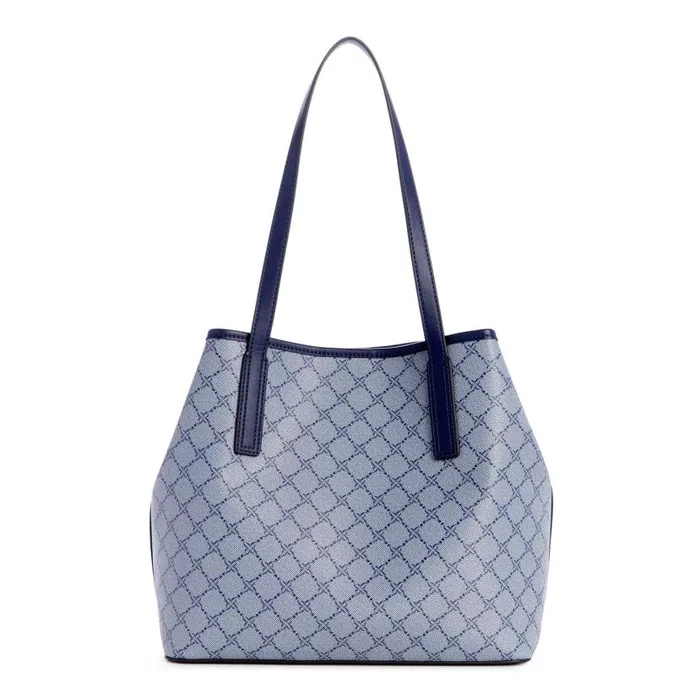 Delaine 2 In 1 Tote Chambray Logo Navy WomenMen Nine West Totes and Backpacks Delaine 2 In 1 Tote Chambray Logo Navy WomenMen Nine West Totes and Backpacks