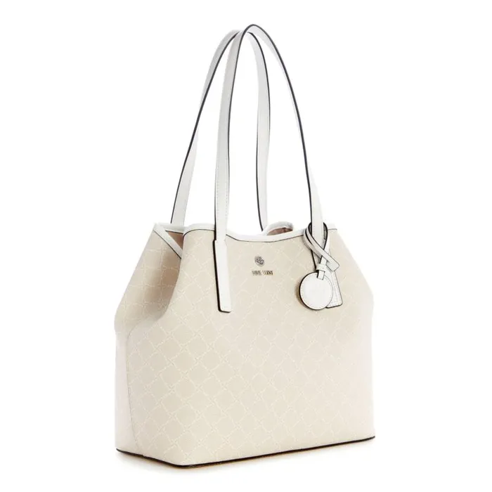 Delaine 2 In 1 Tote Cream Logo WomenMen Nine West Totes and Backpacks