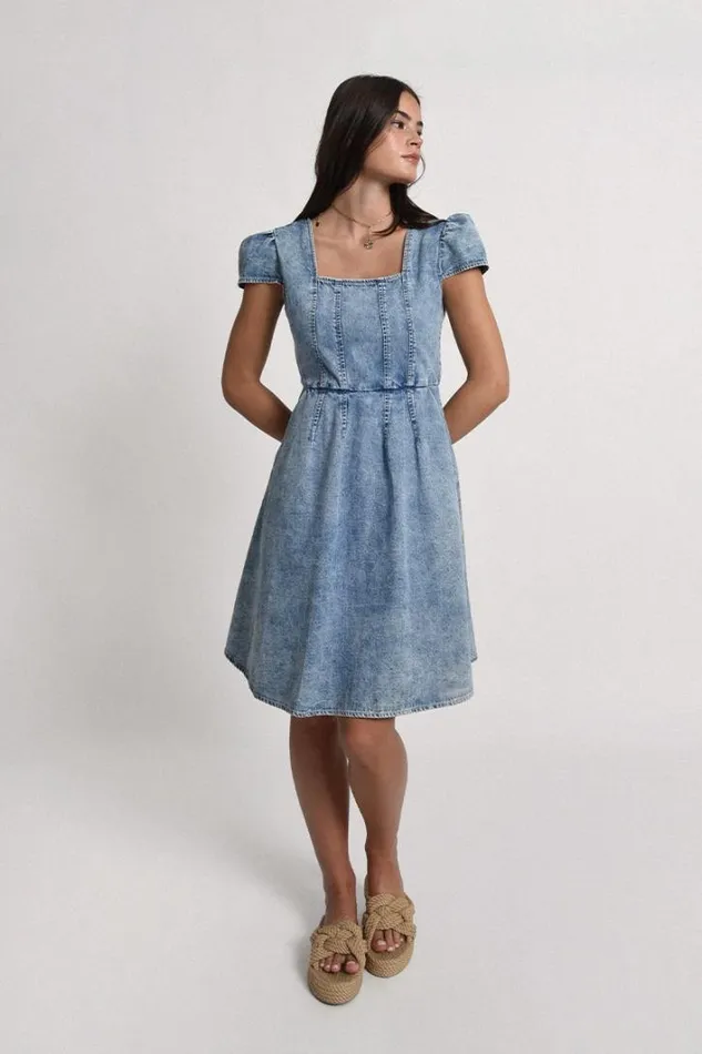 Denim Dress MID BLUE Women Molly Bracken Dresses