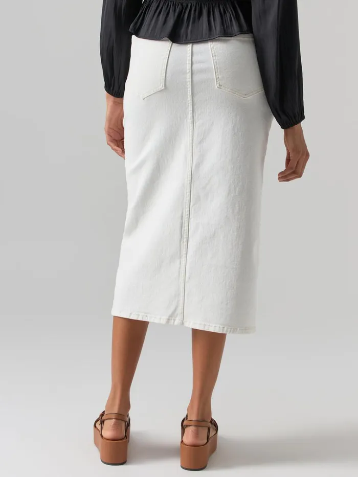 Denim Midi Skirt Chalk Women Sanctuary Clothing Denim