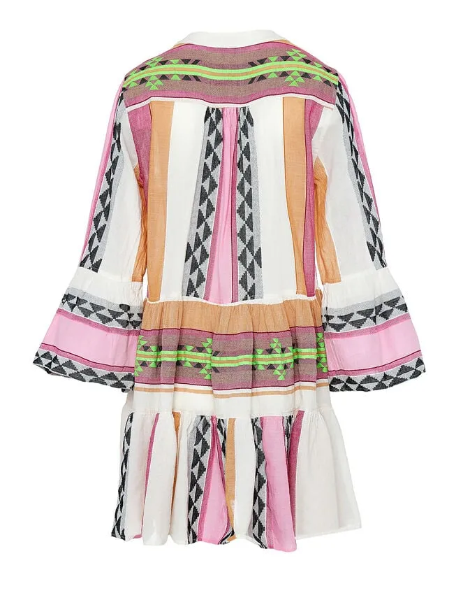 Devotion Twins Short Jacquard Dress Multi Women Monsoon Dresses