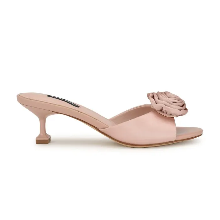Dhalia Rosette Sandals Pink Women Nine West Sandals