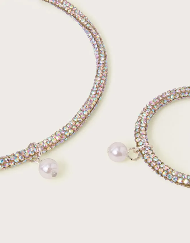 Diamante Necklace And Bracelet Set Children Monsoon Girls039 Jewellery