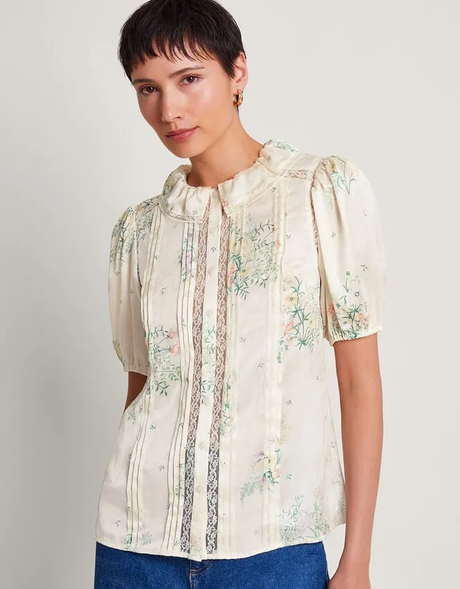 Dianna Satin Blouse Ivory Women Monsoon Tops and Blouses