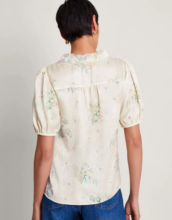 Dianna Satin Blouse Ivory Women Monsoon Tops and Blouses
