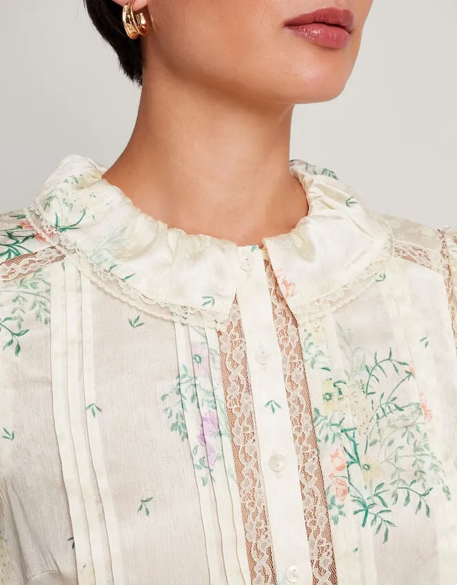 Dianna Satin Blouse Ivory Women Monsoon Tops and Blouses