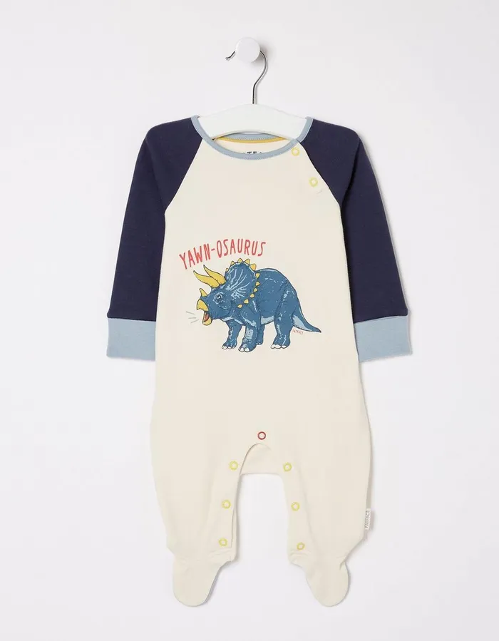 Dinosaur Graphic Sleepsuit Baby FatFace Romper and Sleepsuits