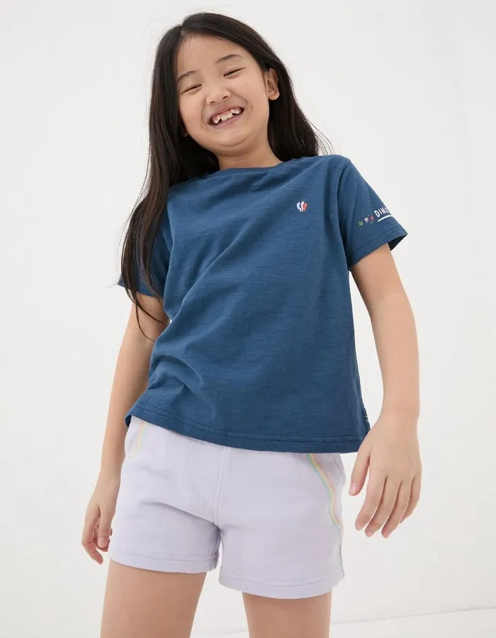 Dinosaur Graphic TShirt Navy Girls FatFace Tops and TShirts