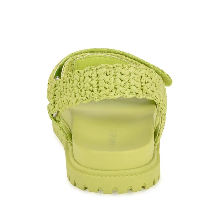 Dinrah Footbed Sandals Green Women Nine West Sandals