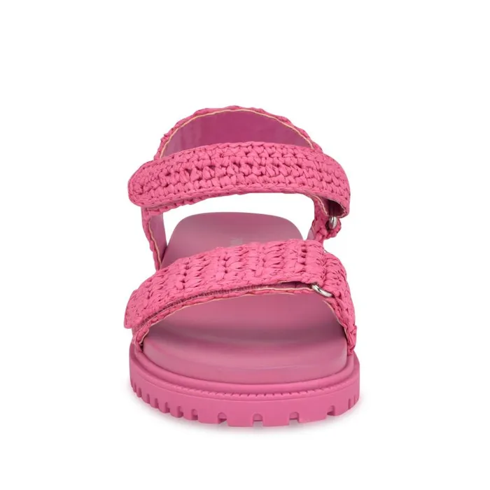 Dinrah Footbed Sandals Pink Women Nine West Sandals