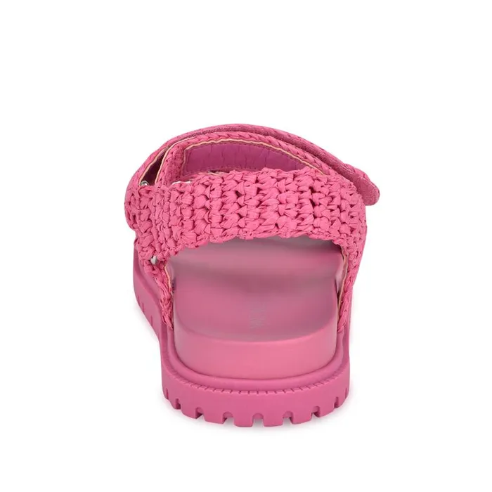 Dinrah Footbed Sandals Pink Women Nine West Sandals