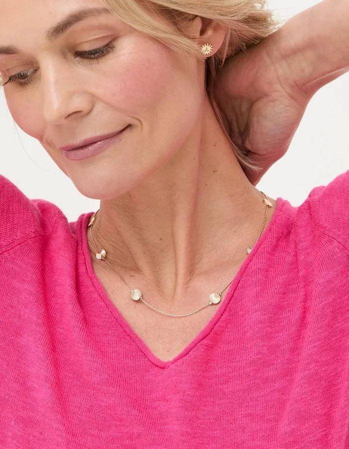 Disc Necklace Gold Women FatFace Jewellery