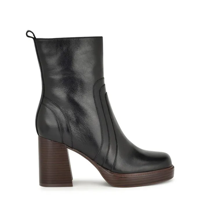 Donad Platform Booties Black Women Nine West Boots and Booties